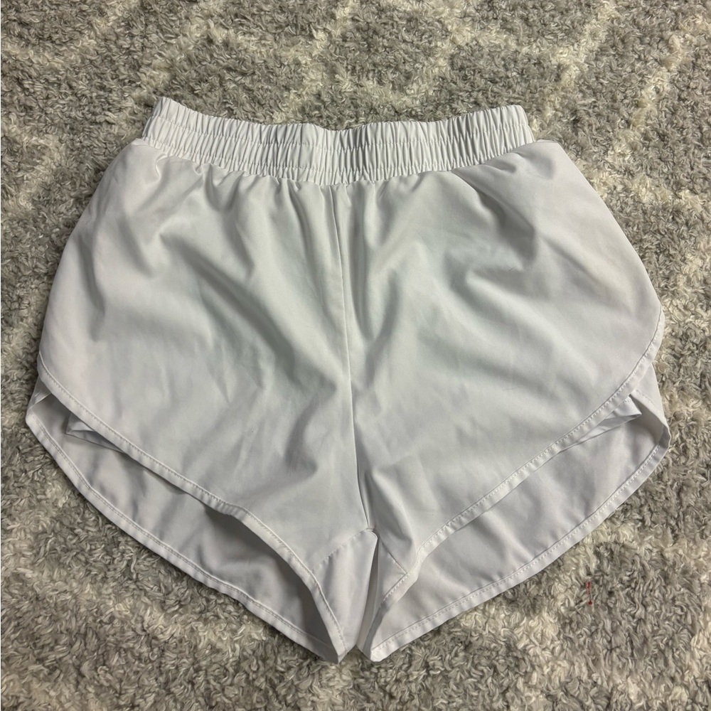 SHEIN Women's Athletic White Shorts